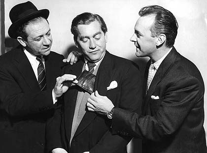 L-R - Sid James, Tony Hancock and Bill Kerr