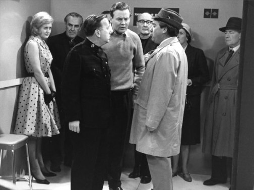 Doctor: I'm a doctor. Hancock: Yes, we all know you're a doctor. You've been talking about nothing else since we've been here. I don't understand you. I don't go around telling people what I am all the time. Doctor: I think we've all reached an opinion as to what you are.