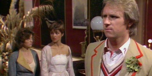 The Doctor, Nyssa and Tegan explore the strange ship