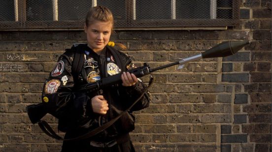 "That's some serious hardware. Did you see that, Professor? Unsophisticated, but impressive."