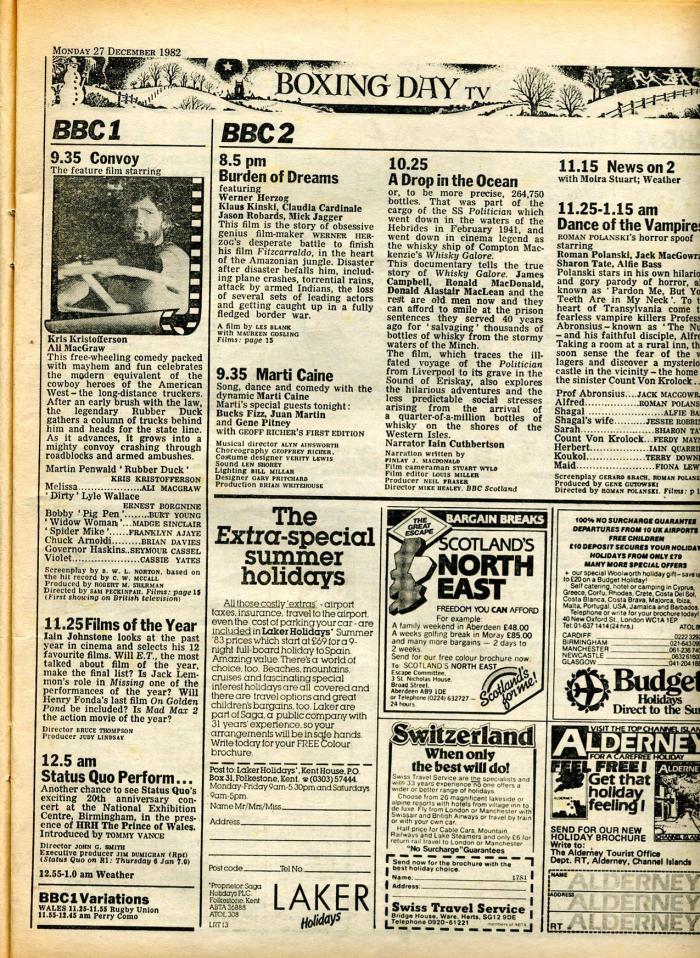 Back To Christmas 1982 (27th December 1982) | Archive Television Musings